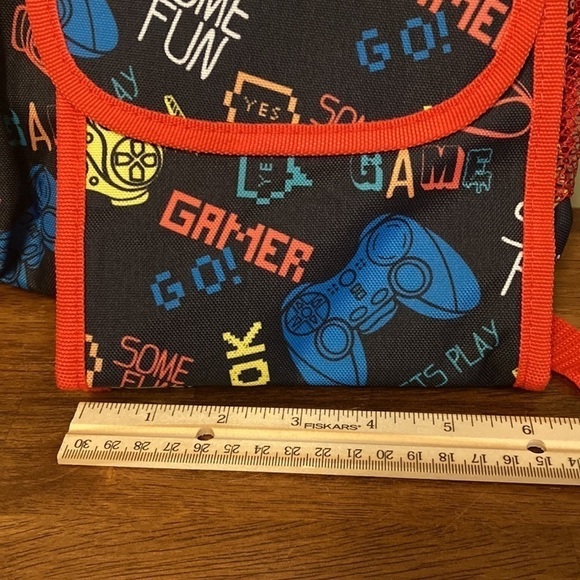 🎒GAMER BACKPACK W/ MATCHING LUNCH BAG. - Picture 5 of 13